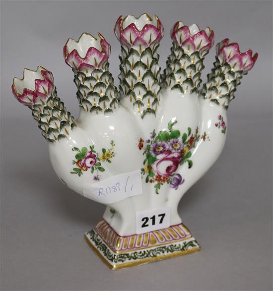 A Samson copy of a five stem vase